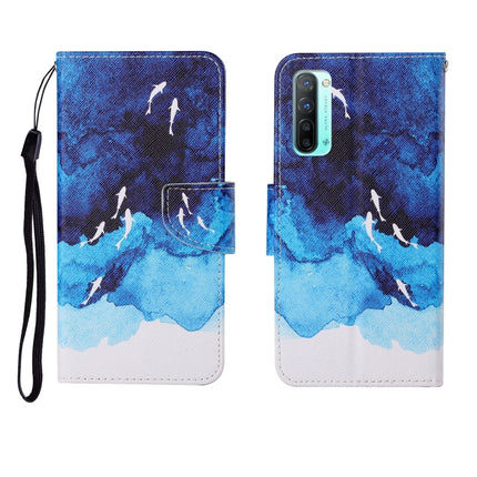Painted Pattern Horizontal Flip Leathe Case, For OPPO Reno3