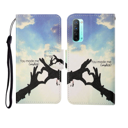 Painted Pattern Horizontal Flip Leathe Case, For OPPO Reno3