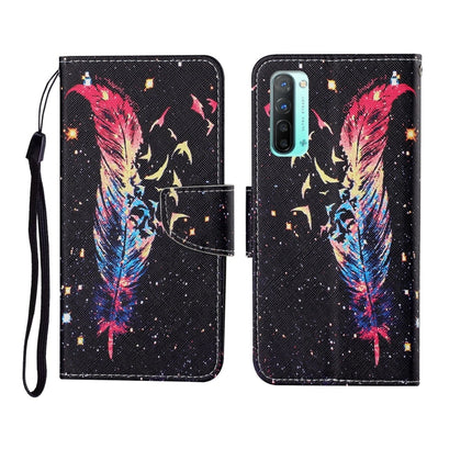 Painted Pattern Horizontal Flip Leathe Case, For OPPO Reno3