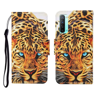 Painted Pattern Horizontal Flip Leathe Case, For OPPO Reno3