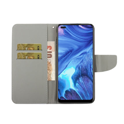 Painted Pattern Horizontal Flip Leathe Case, For OPPO Reno4 Lite