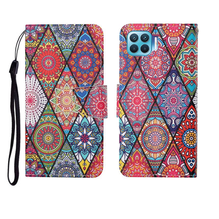 Painted Pattern Horizontal Flip Leathe Case, For OPPO Reno4 Lite