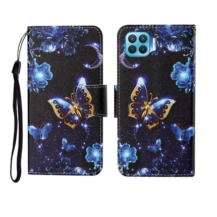 Painted Pattern Horizontal Flip Leathe Case, For OPPO F17 Pro