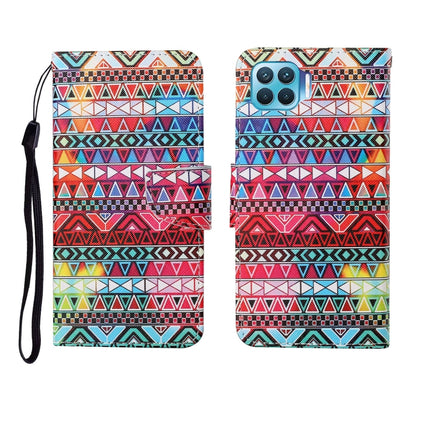 Painted Pattern Horizontal Flip Leathe Case, For OPPO F17 Pro