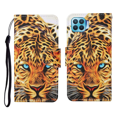 Painted Pattern Horizontal Flip Leathe Case, For OPPO F17 Pro