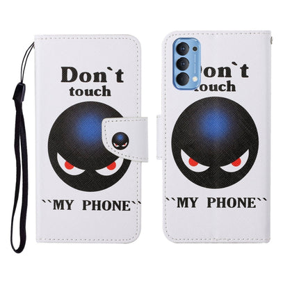 Painted Pattern Horizontal Flip Leathe Case, For OPPO Reno4 Pro