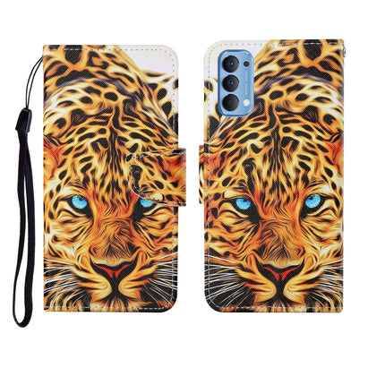 Painted Pattern Horizontal Flip Leathe Case, For OPPO Reno4 Pro