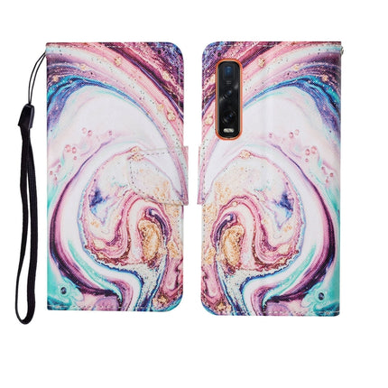 Painted Pattern Horizontal Flip Leathe Case, For OPPO Find X2 Pro