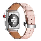Silver Buckle For Apple Watch Series 7 45mm / 6 & SE & 5 & 4 44mm / 3 & 2 & 1 42mm / Pink