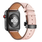 Black Buckle For Apple Watch Series 8&7 41mm / SE 2&6&SE&5&4 40mm / 3&2&1 38mm / Pink