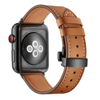 Black Buckle For Apple Watch Series 7 41mm / 6 & SE & 5 & 4 40mm / 3 & 2 & 1 38mm / Brown