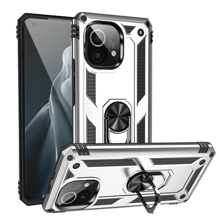 Shockproof TPU + PC Protective Case with 360 Degree Rotating Holder, For Xiaomi Mi 11, For Xiaomi Redmi Note 9