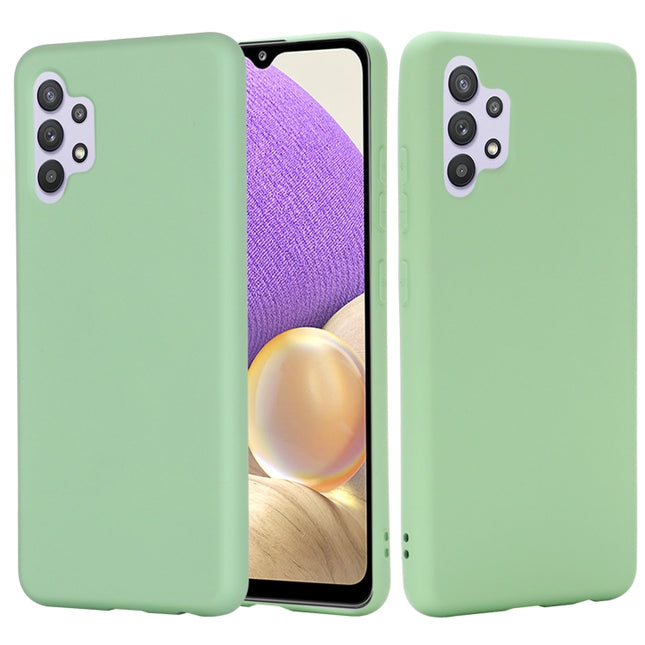 Solid Color Liquid Silicone Dropproof Full Coverage Protective Case, For Samsung Galaxy A32 4G