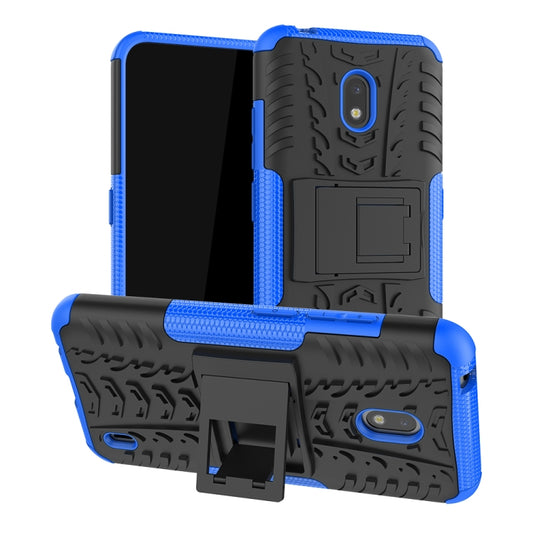 Tire Texture TPU + PC Shockproof Case with Holder, For Nokia 2.2, For OPPO Realme X, For Huawei Honor 9X Pro