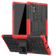 Tire Texture TPU + PC Shockproof Case with Holder, For Galaxy Note 10 Plus, For Huawei Nova 5i Pro, For Huawei Honor 20 Pro