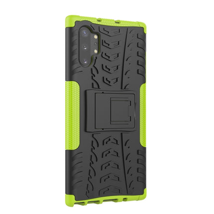Tire Texture TPU + PC Shockproof Case with Holder, For Galaxy Note 10 Plus