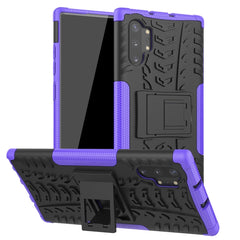 Tire Texture TPU + PC Shockproof Case with Holder, For Galaxy Note 10 Plus, For Huawei Nova 5i Pro, For Huawei Honor 20 Pro
