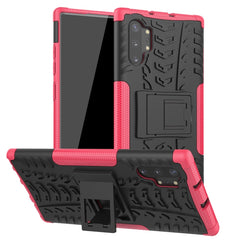 Tire Texture TPU + PC Shockproof Case with Holder, For Galaxy Note 10 Plus, For Huawei Nova 5i Pro, For Huawei Honor 20 Pro