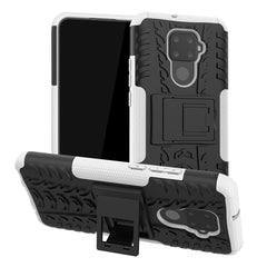 Tire Texture TPU + PC Shockproof Case with Holder, For Galaxy Note 10 Plus, For Huawei Nova 5i Pro, For Huawei Honor 20 Pro