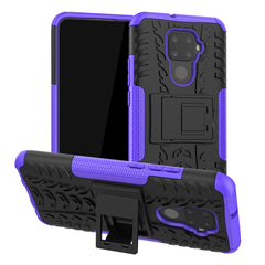 Tire Texture TPU + PC Shockproof Case with Holder, For Galaxy Note 10 Plus, For Huawei Nova 5i Pro, For Huawei Honor 20 Pro