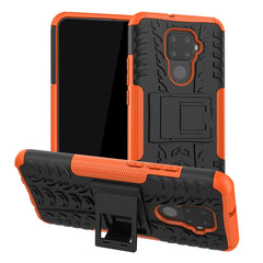 Tire Texture TPU + PC Shockproof Case with Holder, For Galaxy Note 10 Plus, For Huawei Nova 5i Pro, For Huawei Honor 20 Pro