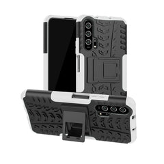 Tire Texture TPU + PC Shockproof Case with Holder, For Galaxy Note 10 Plus, For Huawei Nova 5i Pro, For Huawei Honor 20 Pro