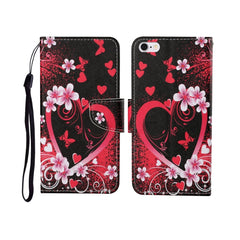 Painted Pattern Horizontal Flip Leathe Case, For iPhone 6