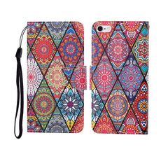 Painted Pattern Horizontal Flip Leathe Case, For iPhone 6