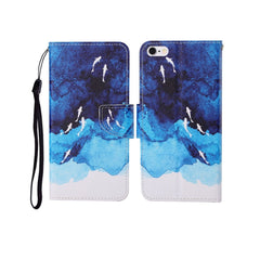 Painted Pattern Horizontal Flip Leathe Case, For iPhone 6