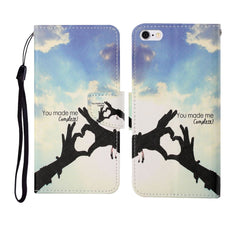 Painted Pattern Horizontal Flip Leathe Case, For iPhone 6