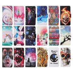 Painted Pattern Horizontal Flip Leathe Case, For iPhone 6