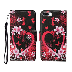 Painted Pattern Horizontal Flip Leathe Case, For iPhone 7 Plus