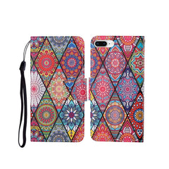 Painted Pattern Horizontal Flip Leathe Case, For iPhone 7 Plus