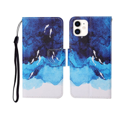 Horizontale Flip-Lederhülle mit bemaltem Muster für iPhone 11