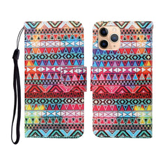 Painted Pattern Horizontal Flip Leathe Case, For iPhone 11 Pro