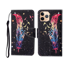 Painted Pattern Horizontal Flip Leathe Case, For iPhone 11 Pro