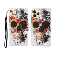 Painted Pattern Horizontal Flip Leathe Case, For iPhone 11 Pro