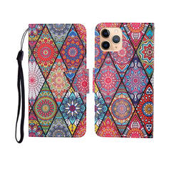 Painted Pattern Horizontal Flip Leathe Case, For iPhone 11 Pro Max