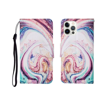 Painted Pattern Horizontal Flip Leathe Case, For iPhone 12 Pro Max