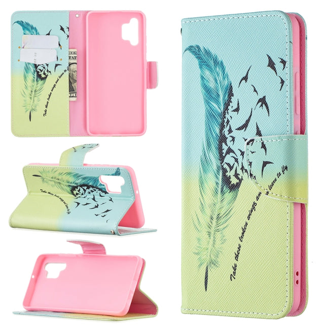 Colored Drawing Pattern Horizontal Flip Leather Case with Holder & Card Slots & Wallet, For Samsung Galaxy A32 4G, For Samsung Galaxy A02 / M02, For Huawei P50