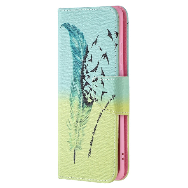 Colored Drawing Pattern Horizontal Flip Leather Case with Holder & Card Slots & Wallet, For Huawei P50 Pro, For LG K42
