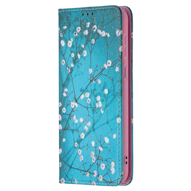 Colored Drawing Pattern Invisible Magnetic Horizontal Flip PU Leather Case with Holder & Card Slots & Wallet, For Huawei P50