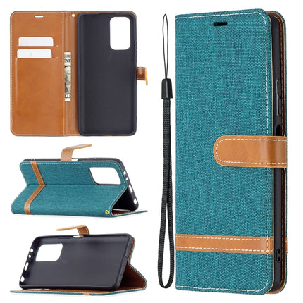 Color Matching Denim Texture Horizontal Flip Leather Case with Holder & Card Slots & Wallet & Lanyard, For LG K42, For Xiaomi Redmi Note 10 Pro