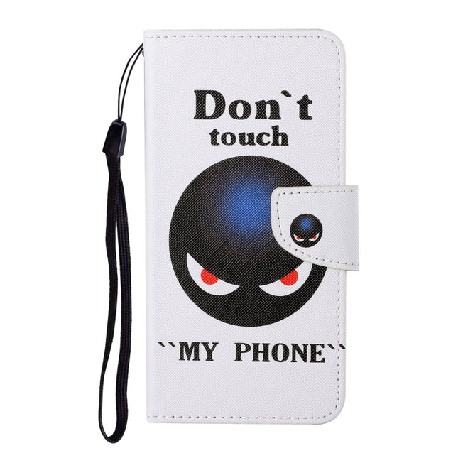 Colored Drawing Pattern Horizontal Flip Leather Case with Holder & Card Slots & Wallet & Lanyard, For Samsung Galaxy A01