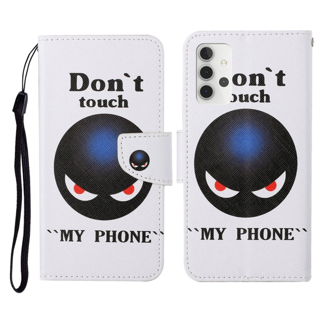 Colored Drawing Pattern Horizontal Flip Leather Case with Holder & Card Slots & Wallet & Lanyard, For Samsung Galaxy A32 5G