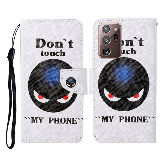 Colored Drawing Pattern Horizontal Flip Leather Case with Holder & Card Slots & Wallet & Lanyard, For Samsung Galaxy Note20 Ultra