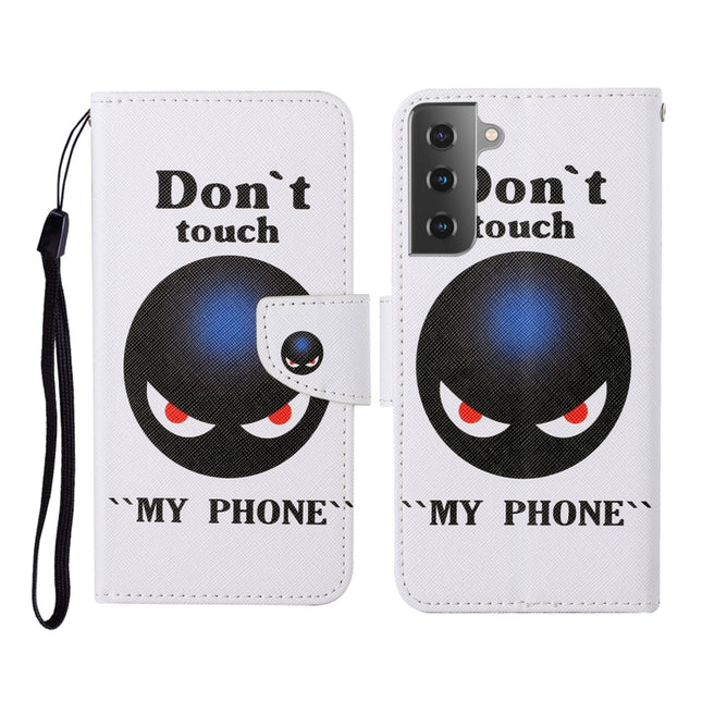 Colored Drawing Pattern Horizontal Flip Leather Case with Holder & Card Slots & Wallet & Lanyard, For Samsung Galaxy S21 5G