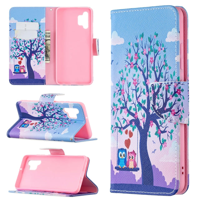 Colored Drawing Pattern Horizontal Flip Leather Case with Holder & Card Slots & Wallet, For Samsung Galaxy A32 4G, For Samsung Galaxy A02 / M02