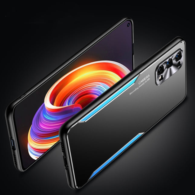 Blade Series TPU Frame + Titanium Alloy Sand Blasting Technology Backplane + Color Aluminum Alloy Decorative Edge Mobile Phone Protective Shell, For OPPO Realme X7, For OPPO Reno3, For OPPO Reno5 5G, For OPPO Reno5 Pro 5G, For Honor V30, For vivo S7