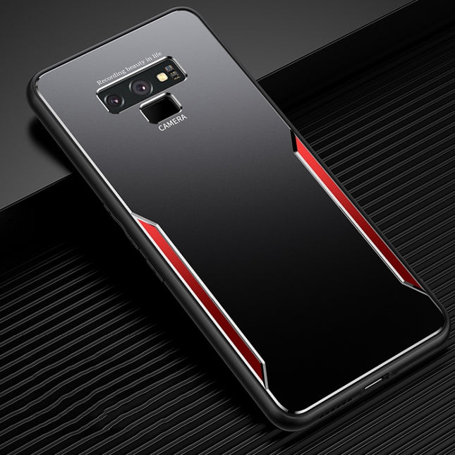 Blade Series TPU Frame + Titanium Alloy Sand Blasting Technology Backplane + Color Aluminum Alloy Decorative Edge Mobile Phone Protective Shell, For Samsung Galaxy Note9, For Xiaomi Redmi Note 9 4G, For Xiaomi Redmi Note 9 5G, For Xiaomi Redmi Note 9 P...